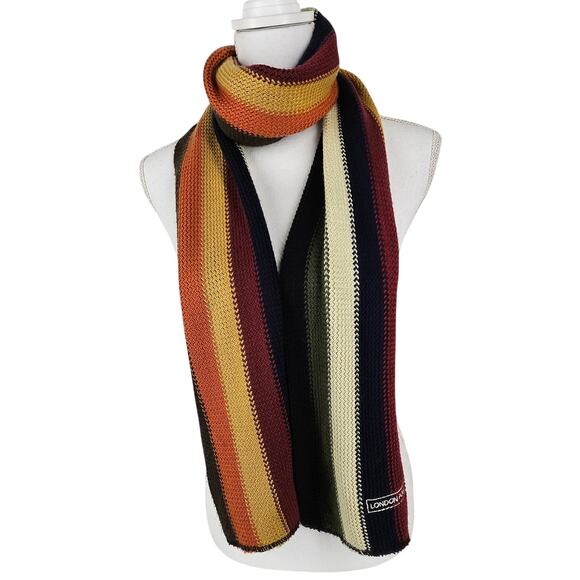 LONDON FOG UNISEX KNIT COZY WARM MULTICOLOR SCARF - SIZE - ONE SIZE - Picture 1 of 7